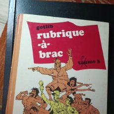Cómics: GOTLIB RUBRIQUE A BRAC TAUME 3. DARGAUD EN FRANCÉS 1972
