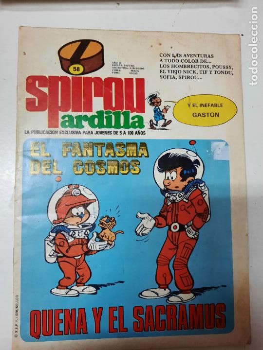 C&oacute;mics: SPIROU ARDILLA N&ordm; 58 - Foto 1