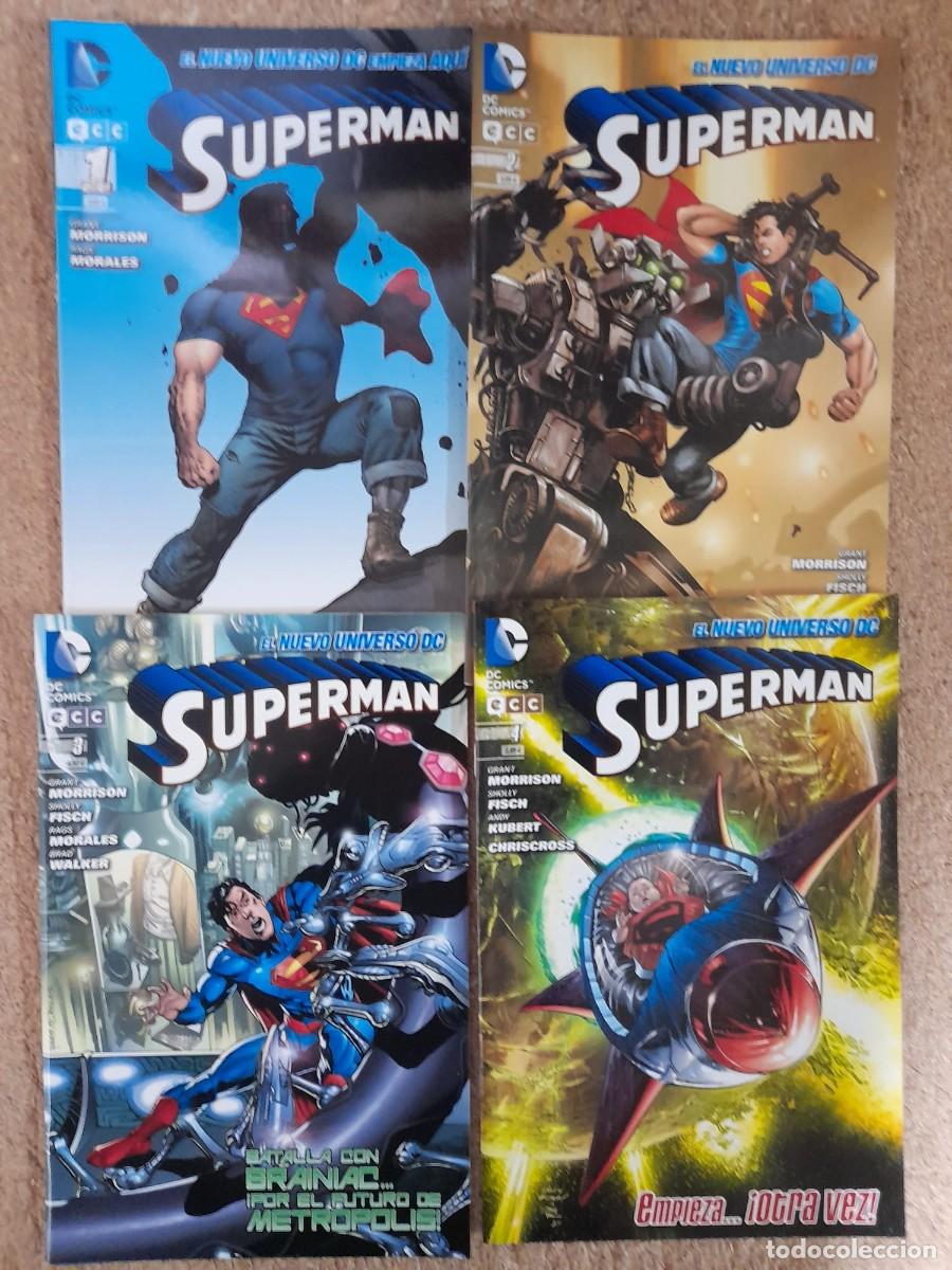 C&oacute;mics: Nuevo Universo DC.Superman.Lote de 4 Comics.DC Comics.ECC