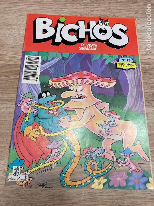 C&oacute;mics: BICHOS N&ordm; 19. GU-GU VAZQUEZ. CGE 1986 - Foto 1