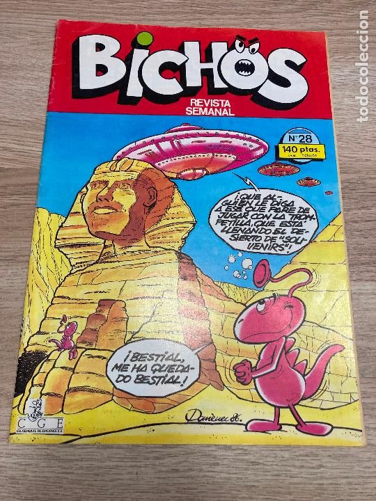 C&oacute;mics: BICHOS N&ordm; 28. GU-GU VAZQUEZ. CGE 1987 - Foto 1