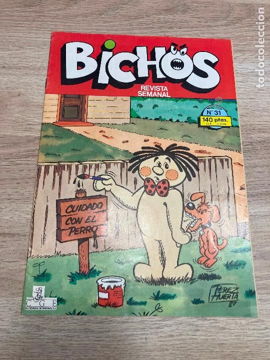 C&oacute;mics: BICHOS N&ordm; 31. GU-GU VAZQUEZ. CGE 1987 - Foto 1