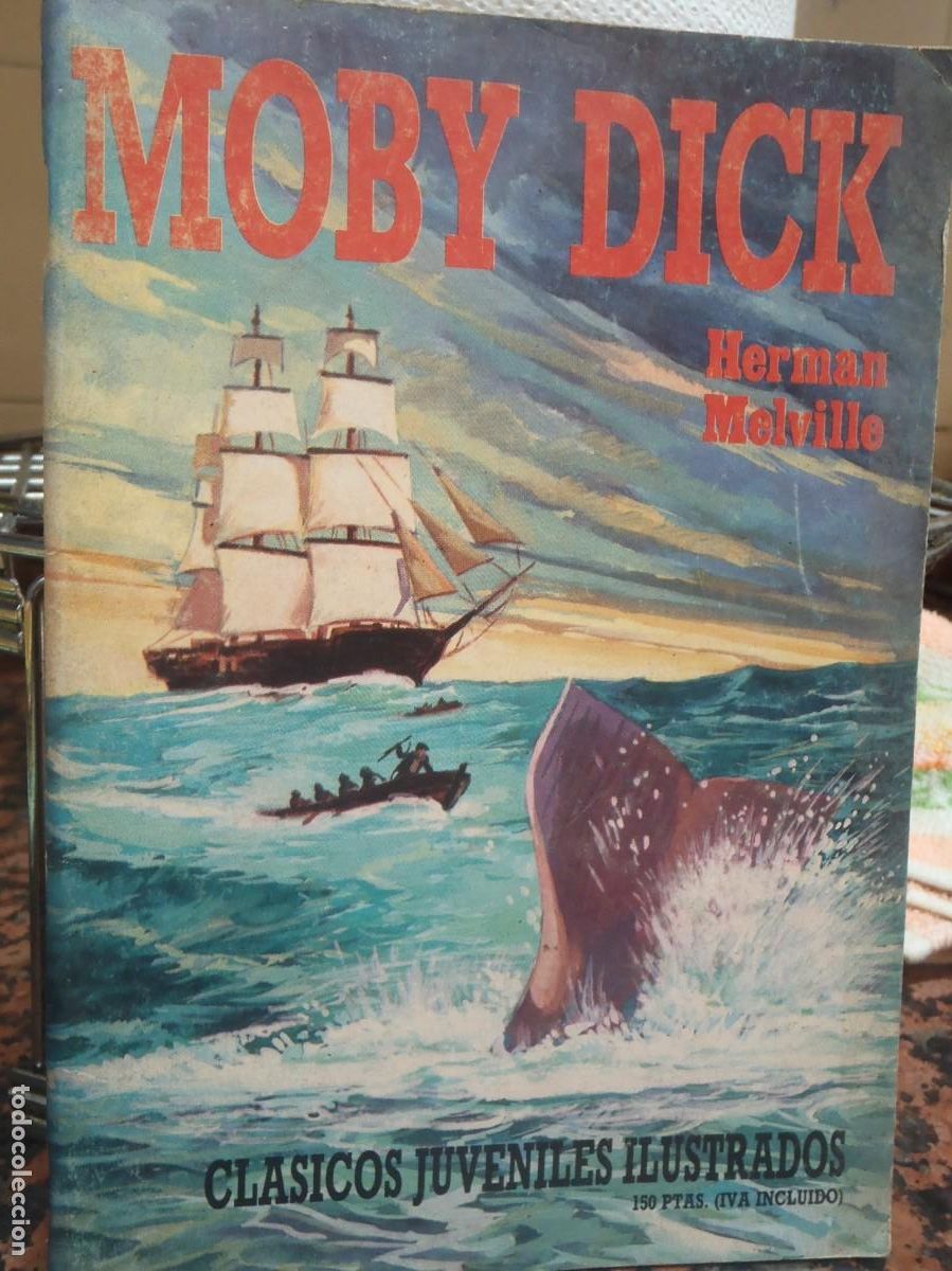 C&oacute;mics: MOBY DICK - CLASICOS JUVENILES ILUSTRADOS - ED. A.Z. - 1987 - Foto 1