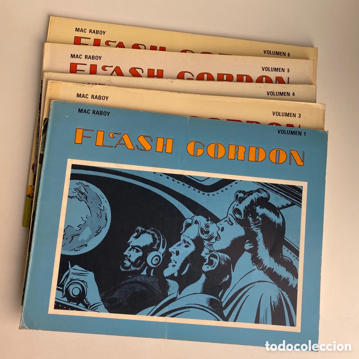 C&oacute;mics: Lote Flash Gordon Mac Raboy Volumen 1-3-4-5-6 Ediciones B.O - Foto 1