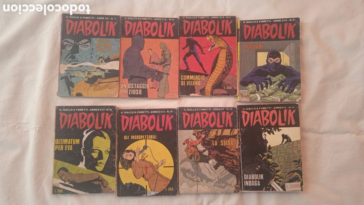 C&oacute;mics: DIABOLIK * LOTE DE 29 COMIC ITALIANOS - Foto 4