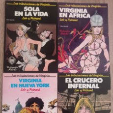 Fumetti: LAS TRIBULACIONES DE VIRGINIA. COMPLETA 4 TOMOS. LOB & PICHARD. COLECCIÓN FETICHE. DISTRINOBEL, 1982