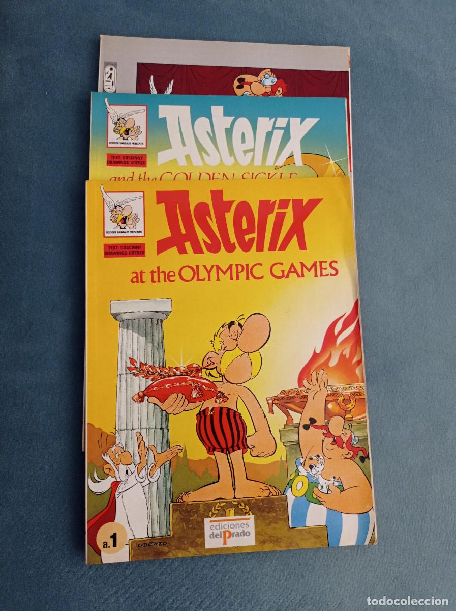 C&oacute;mics: 3 libros en ingl&eacute;s de Asterix ediciones del Prado a&ntilde;os 80 - Foto 1