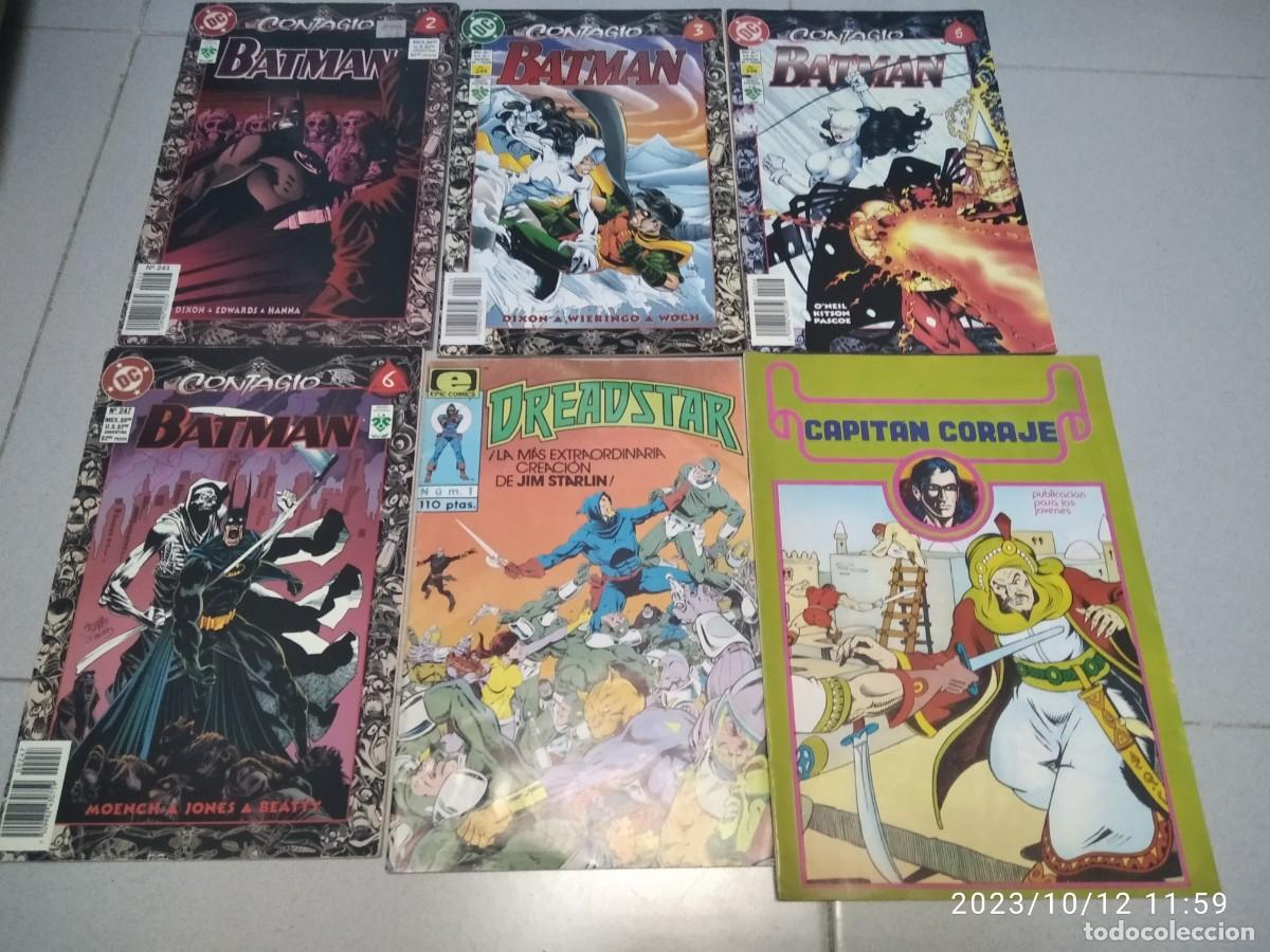 C&oacute;mics: LOTE 6 COMICS BATMAN CONTAGIO, DREADSTAR, CAPITAN CORAJE - Foto 1
