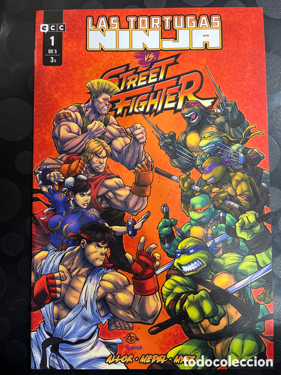 C&oacute;mics: LAS TORTUGAS NINJA VS STREET FIGHTER N.1 ECC ( 2023/&hellip; ) - Foto 1