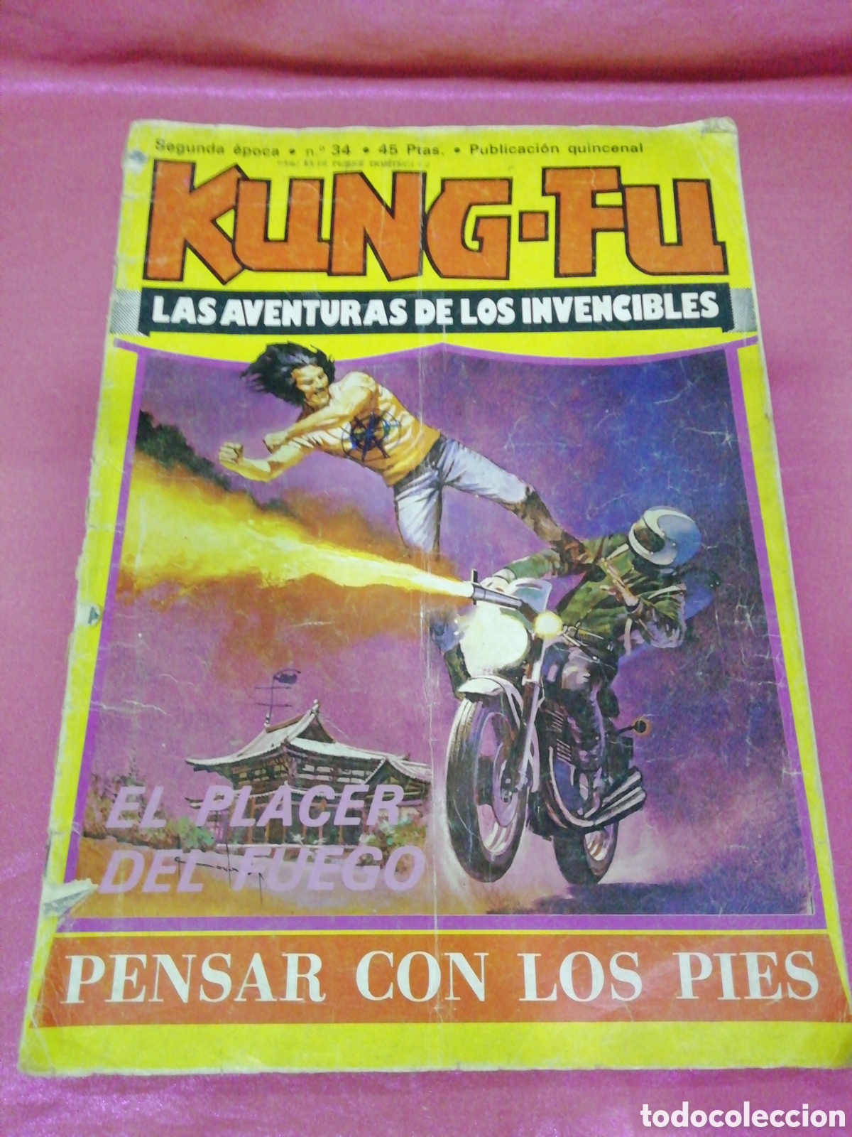 C&oacute;mics: Kung-fu Las Aventuras de los Invencibles - Segunda &Eacute;poca n&deg;34 a&ntilde;o 1979