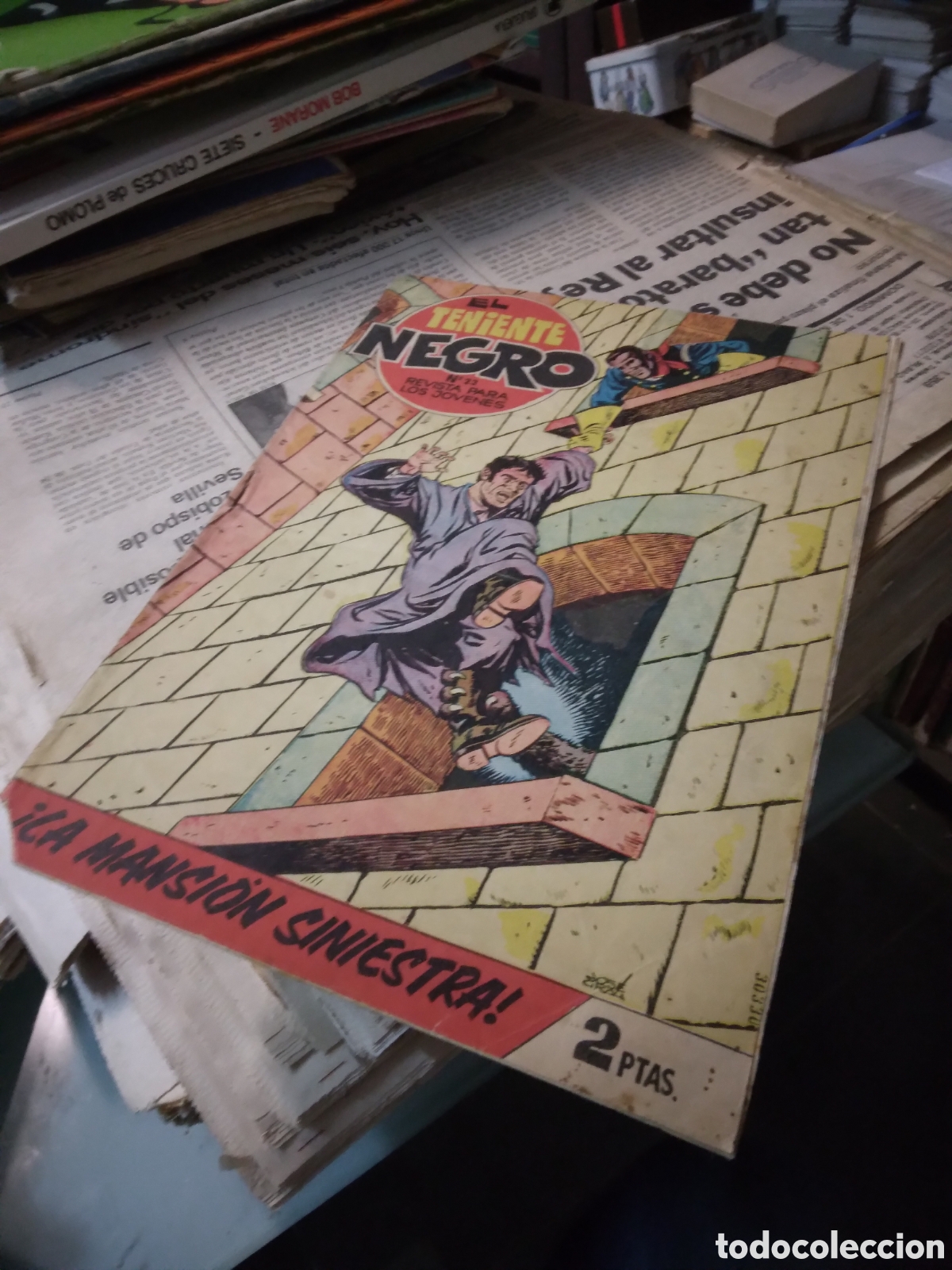 C&oacute;mics: El teniente negro, numero 23, 2 pesetas - Foto 1