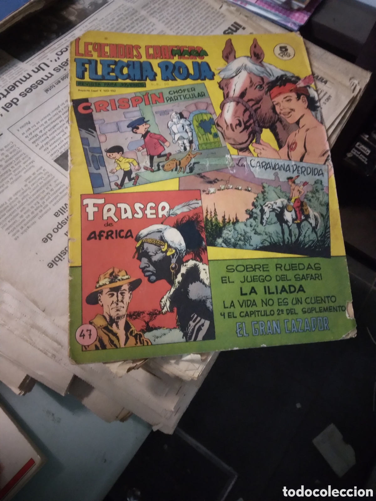 C&oacute;mics: Flecha roja, numero 47, 5 pesetas - Foto 1
