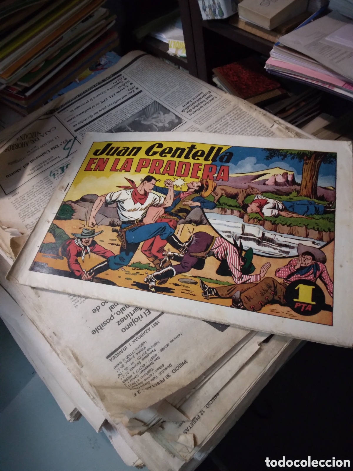 C&oacute;mics: Juan Centella, en la pradera, 1 peseta, Hispano Americana - Foto 1