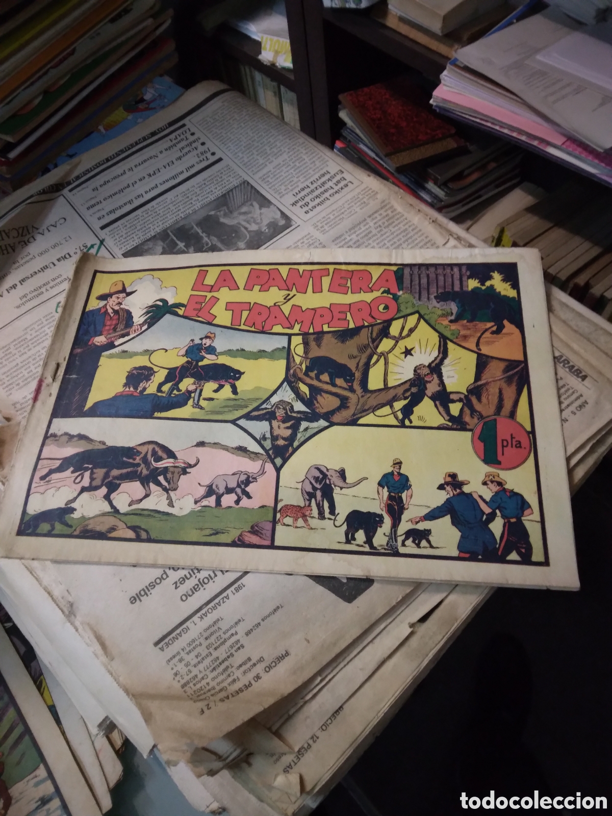 C&oacute;mics: La pantera y el.trampero, 1 peseta, Hispano Americana - Foto 1