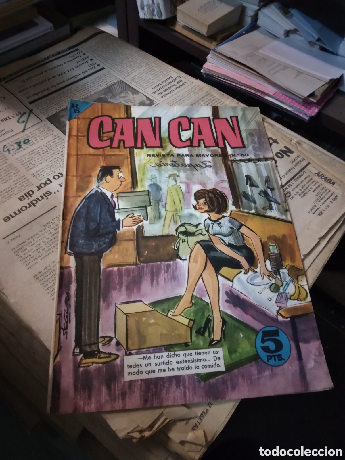 C&oacute;mics: Can can, 5 pesetas, numero 60 - Foto 1