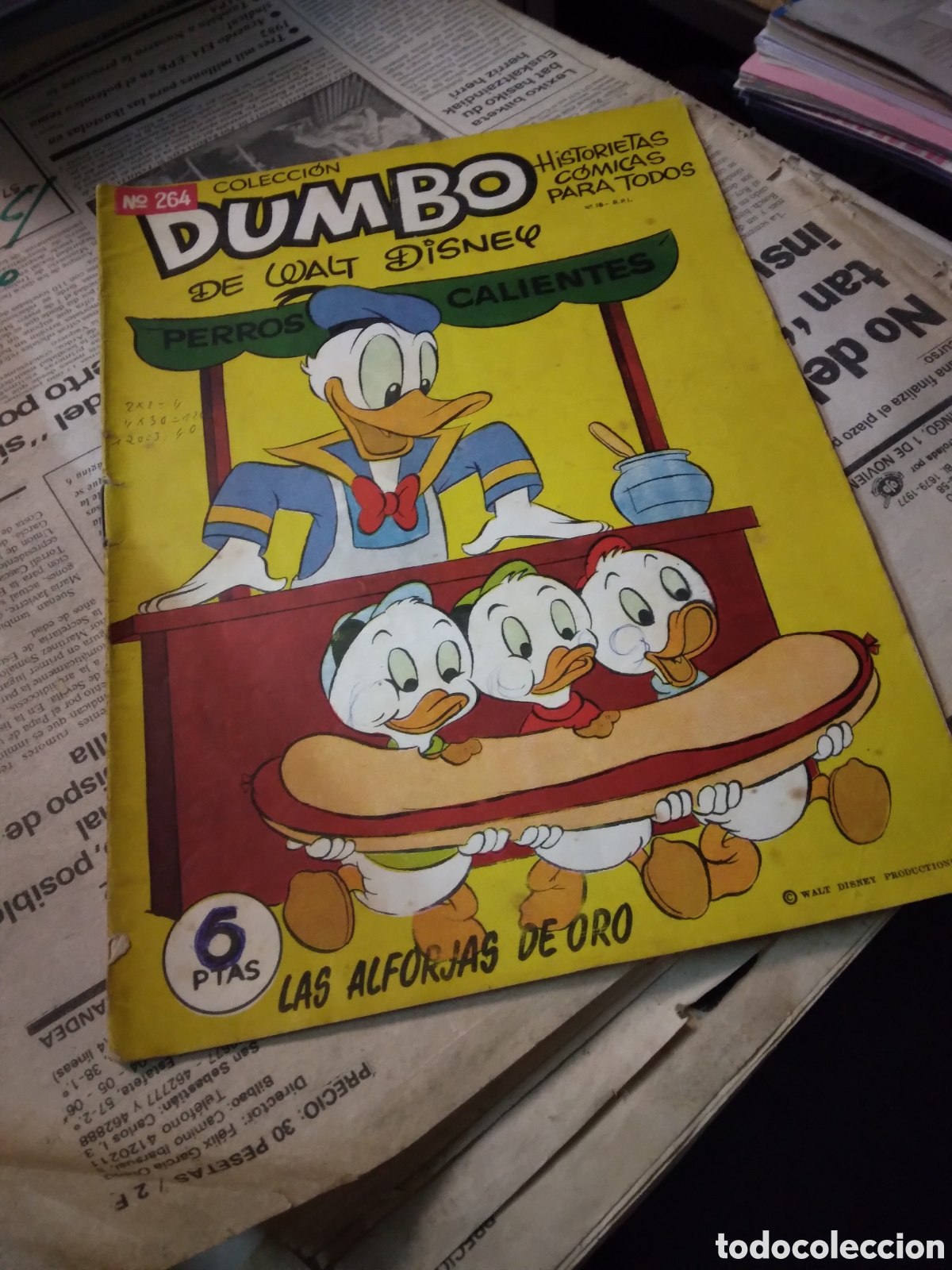 C&oacute;mics: Dumbo, 5 pesetas, numero 264 - Foto 1
