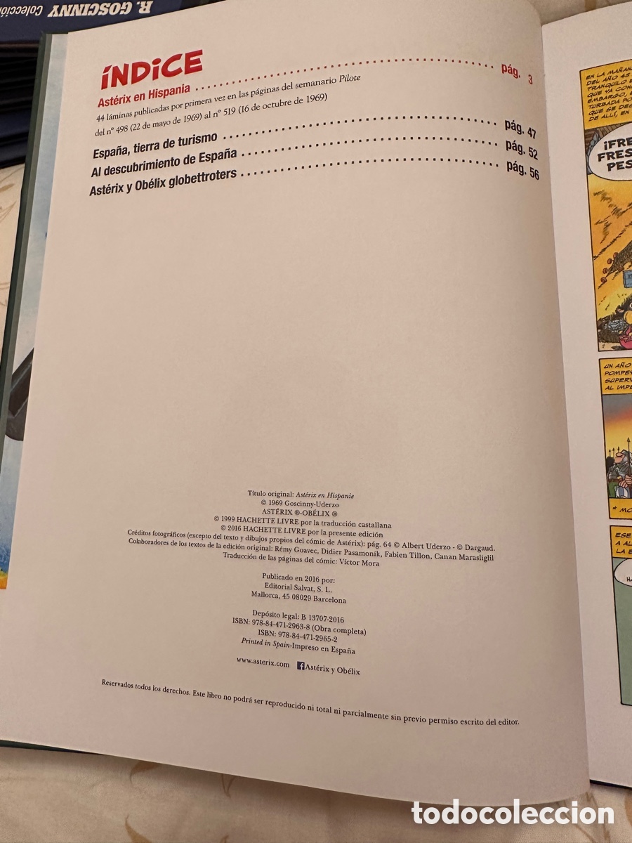 C&oacute;mics: Ast&eacute;rix y la traviata documentos de los autores Salvat - Foto 2