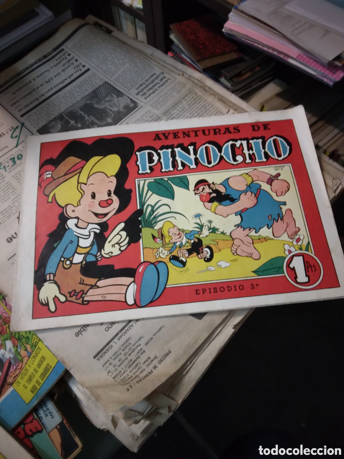 C&oacute;mics: Aventuras de Pinocho, 1 peseta, episodio 3