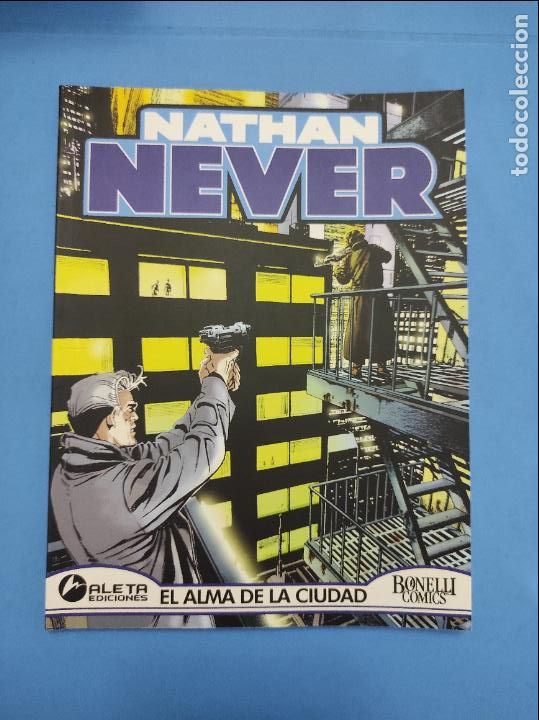 C&oacute;mics: COMIC DE NATHAN NEVER EL ALMA DE LA CIUDAD A&Ntilde;O 2004 N&ordm; 7 BONELLI COMICS ALETA EDICIONES - Foto 1