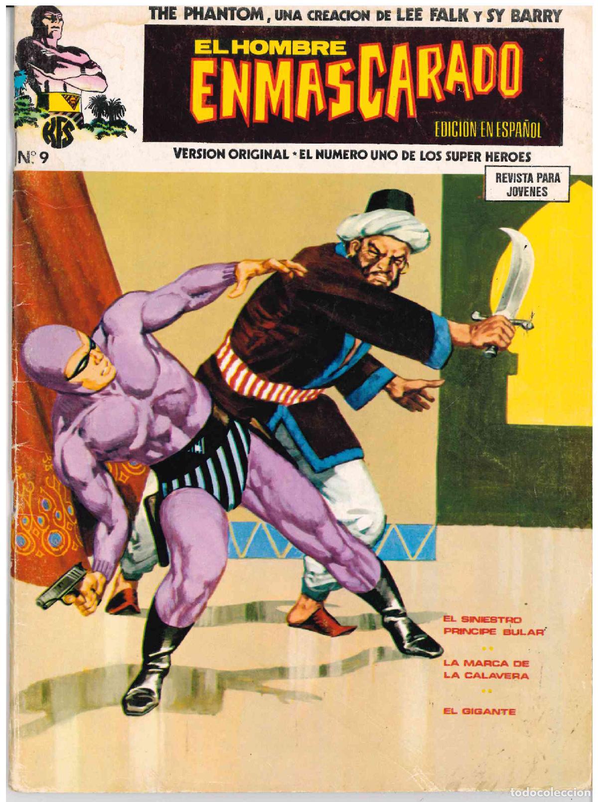 C&oacute;mics: El Hombre Enmascarado. V&eacute;rtice 1973. N&ordm; 9 - Foto 1