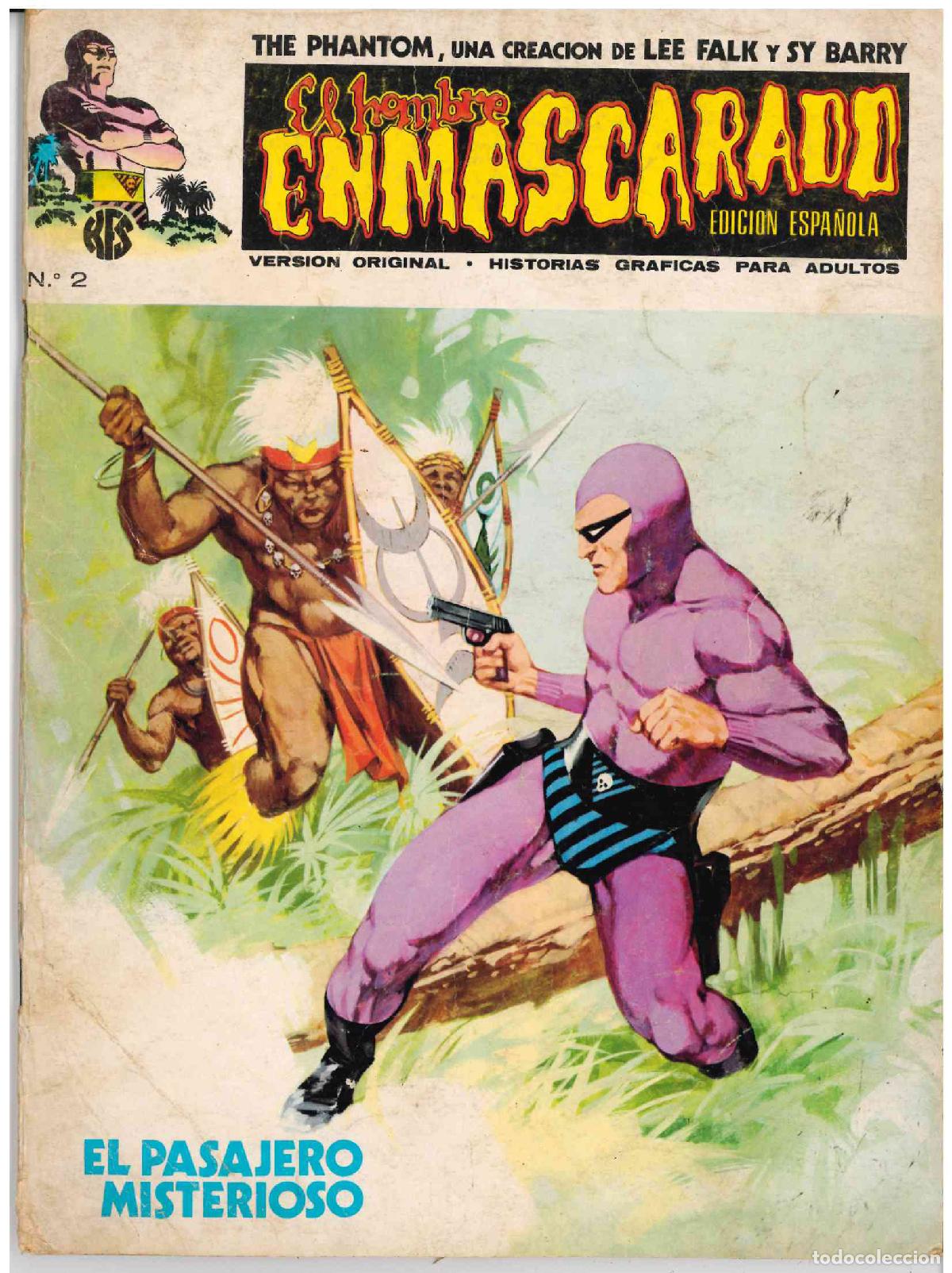 C&oacute;mics: El Hombre Enmascarado. V&eacute;rtice 1973. N&ordm; 2 - Foto 1