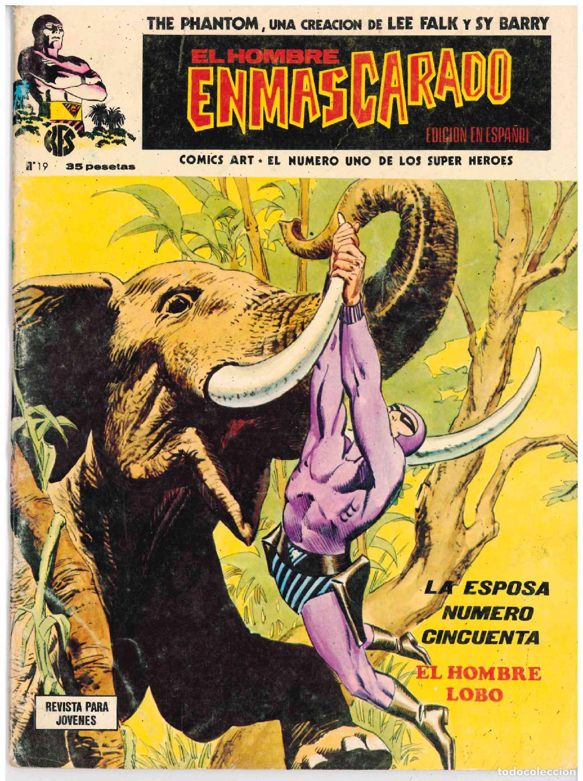 C&oacute;mics: El Hombre Enmascarado. V&eacute;rtice 1973. N&ordm; 19 - Foto 1