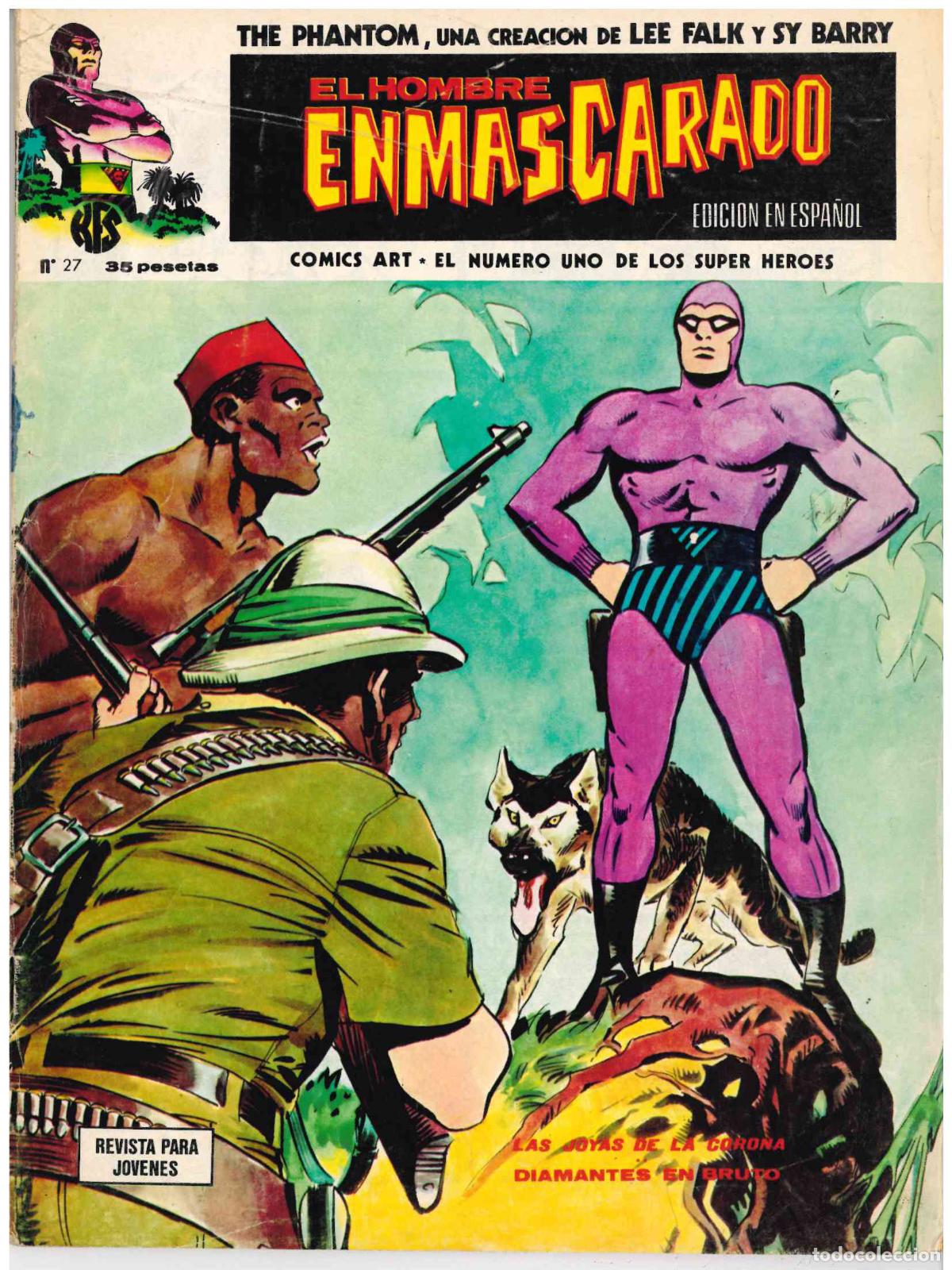 C&oacute;mics: El Hombre Enmascarado. V&eacute;rtice 1973. N&ordm; 27 - Foto 1