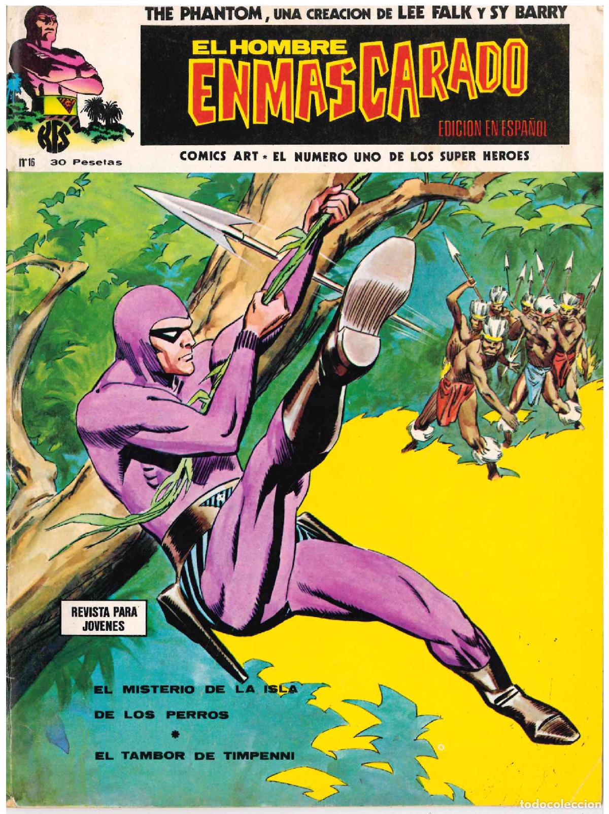 C&oacute;mics: El Hombre Enmascarado. V&eacute;rtice 1973. N&ordm; 16 - Foto 1
