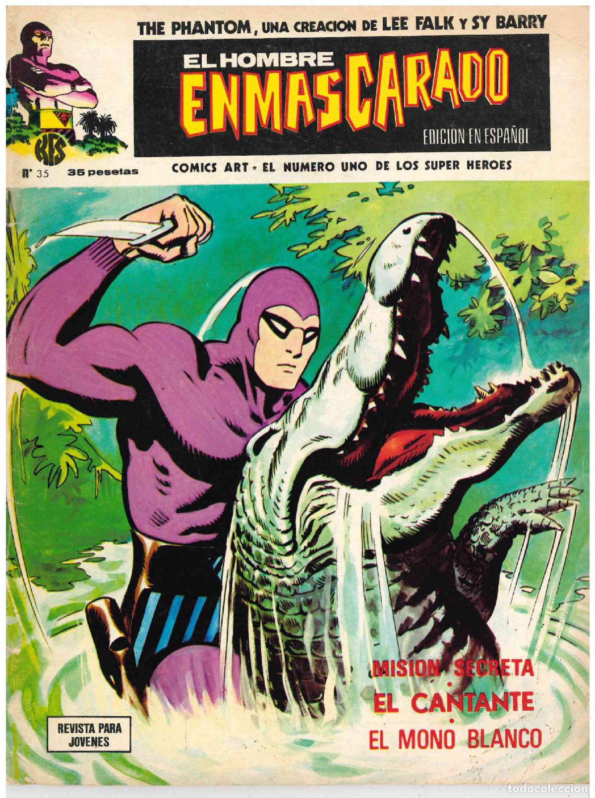 C&oacute;mics: El Hombre Enmascarado. V&eacute;rtice 1973. N&ordm; 35 - Foto 1