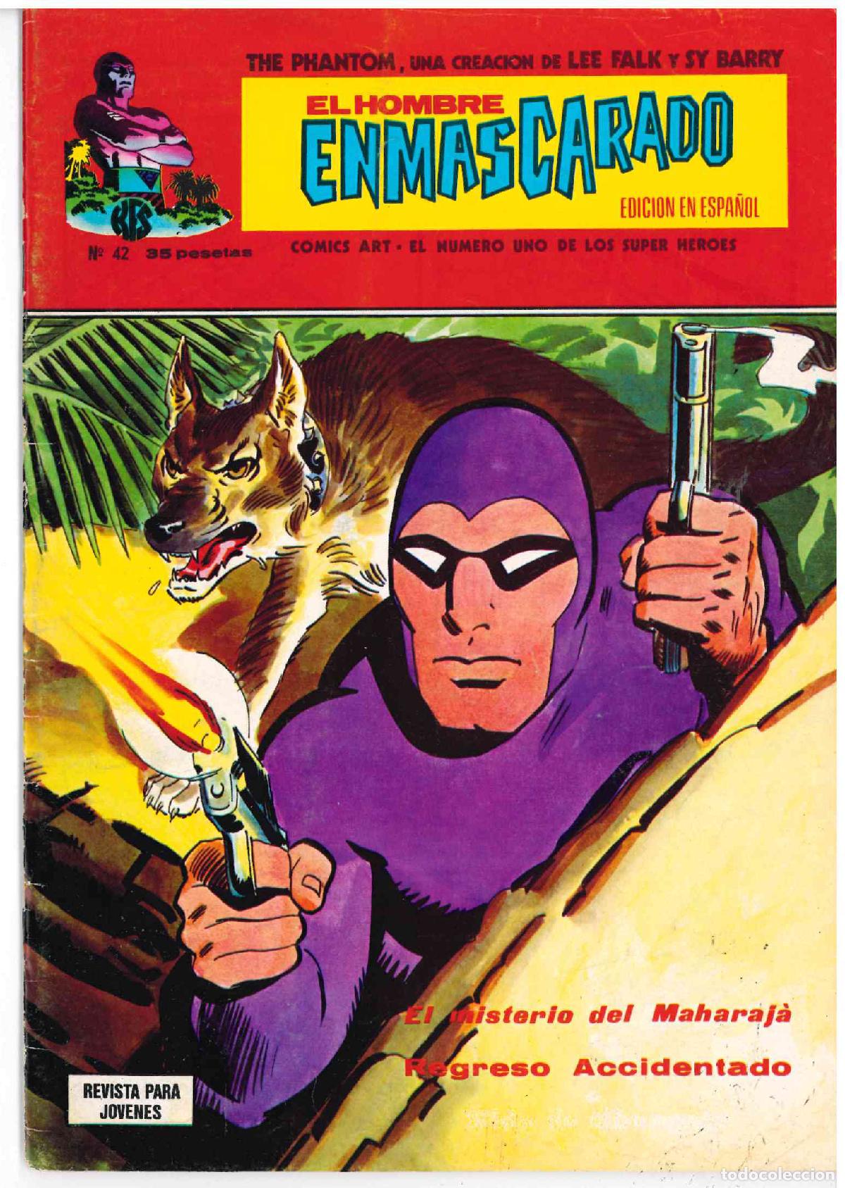 C&oacute;mics: El Hombre Enmascarado. V&eacute;rtice 1973. N&ordm; 42 - Foto 1