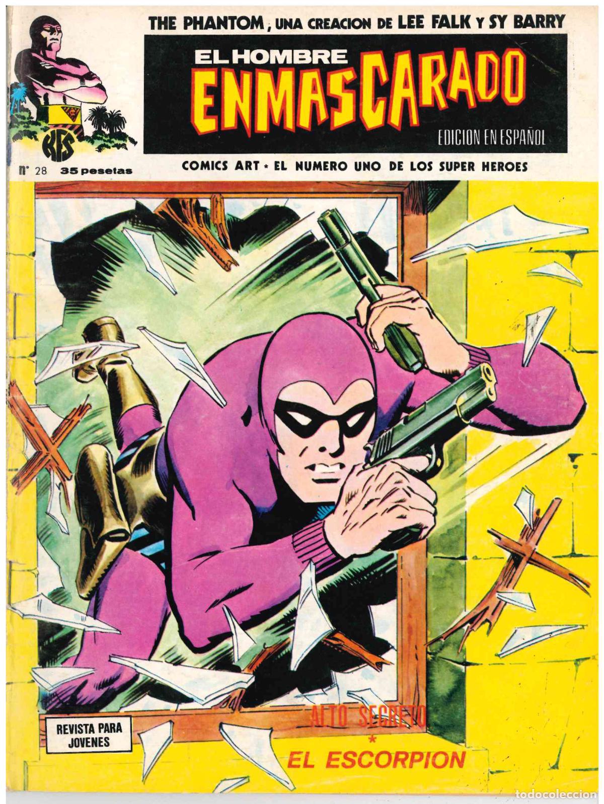 C&oacute;mics: El Hombre Enmascarado. V&eacute;rtice 1973. N&ordm; 28 - Foto 1