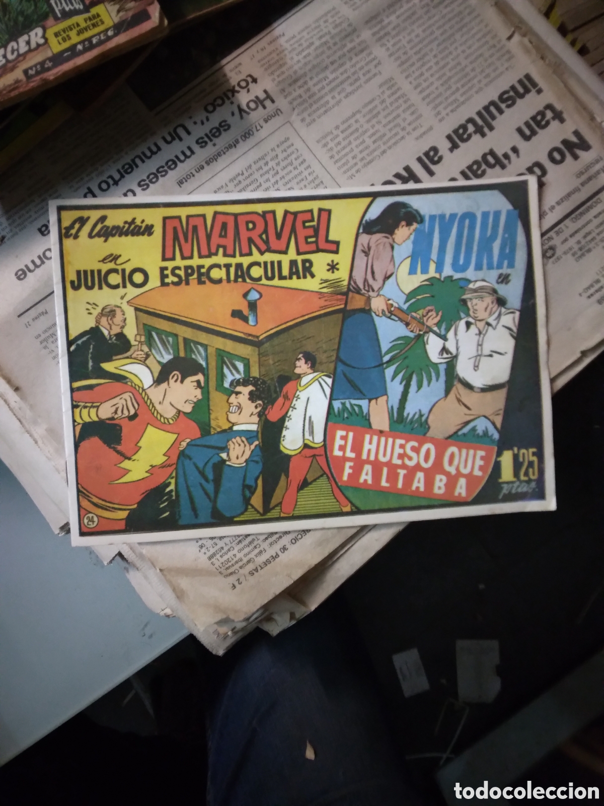 C&oacute;mics: El capitan Marvel, 1,25 pesetas,Nyora - Foto 1