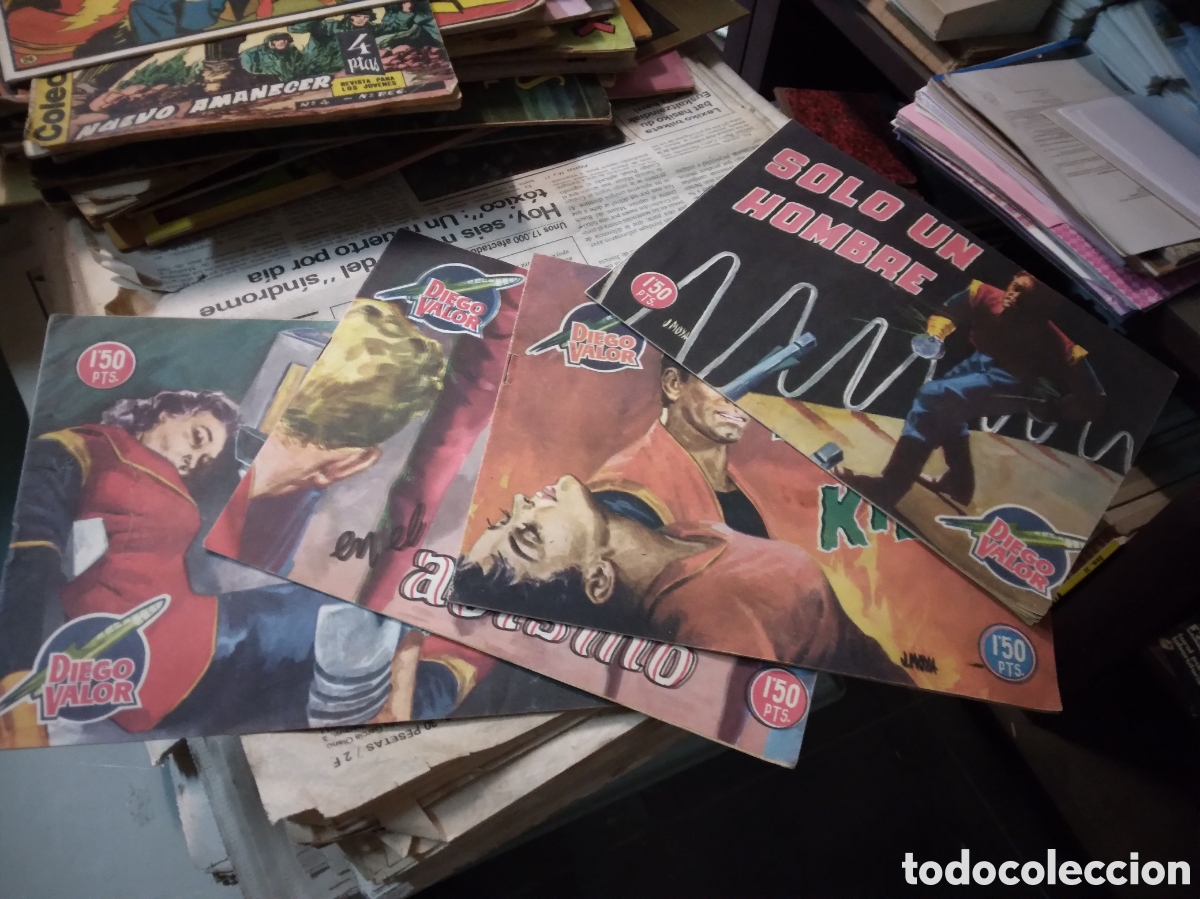 C&oacute;mics: Diego Valor , J. Moya, Ediciones Cid, 1957, n&uacute;meros 28,24,27,26 - Foto 1