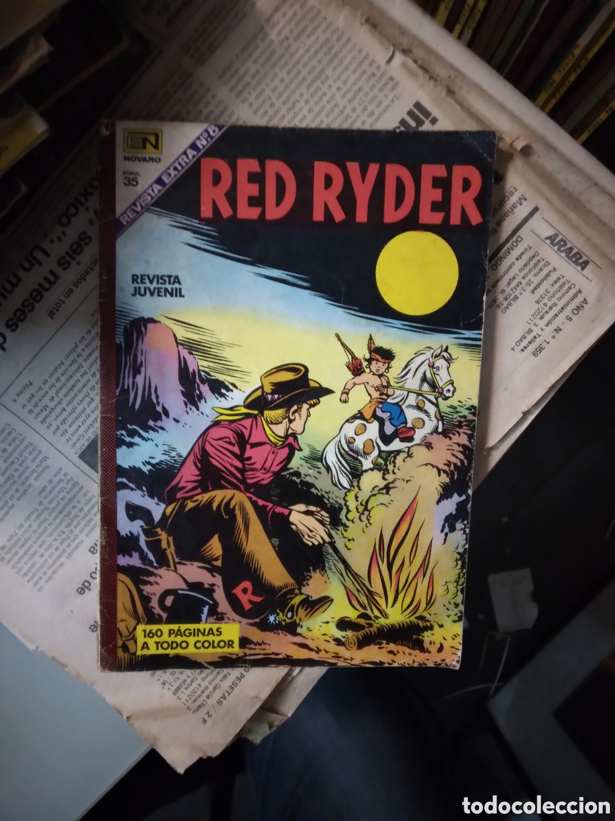 C&oacute;mics: Novaro, Revista extra numero 8, Red Ryder, - Foto 1