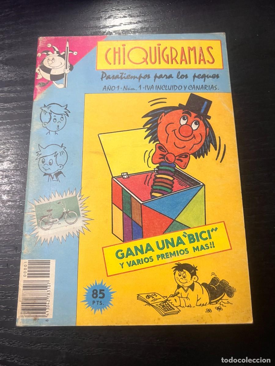 C&oacute;mics: CHIQUIGRAMAS. PASATIEMPOS PARA LOS PEQUES. A&Ntilde;O 1. N&ordm; 1.