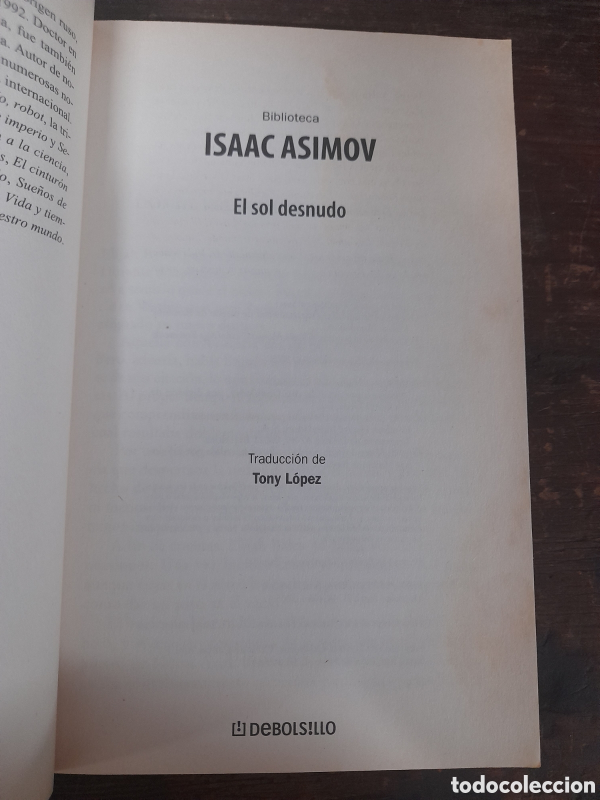 C&oacute;mics: El Sol Desnudo, Isaac Asimov - ROCA 2005 - Foto 2