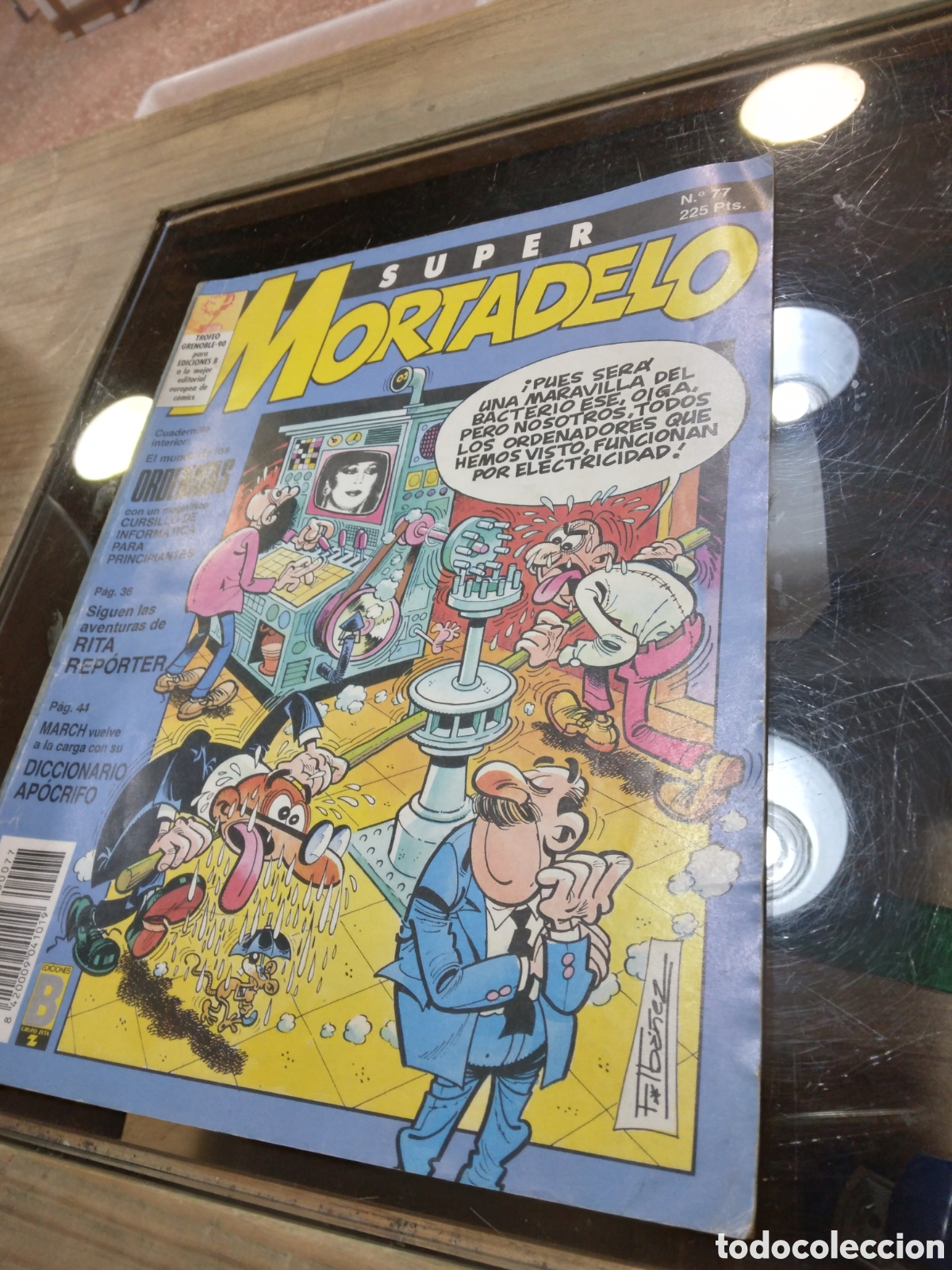 C&oacute;mics: Super Mortadelo, numero 77, 225 pesetas - Foto 1