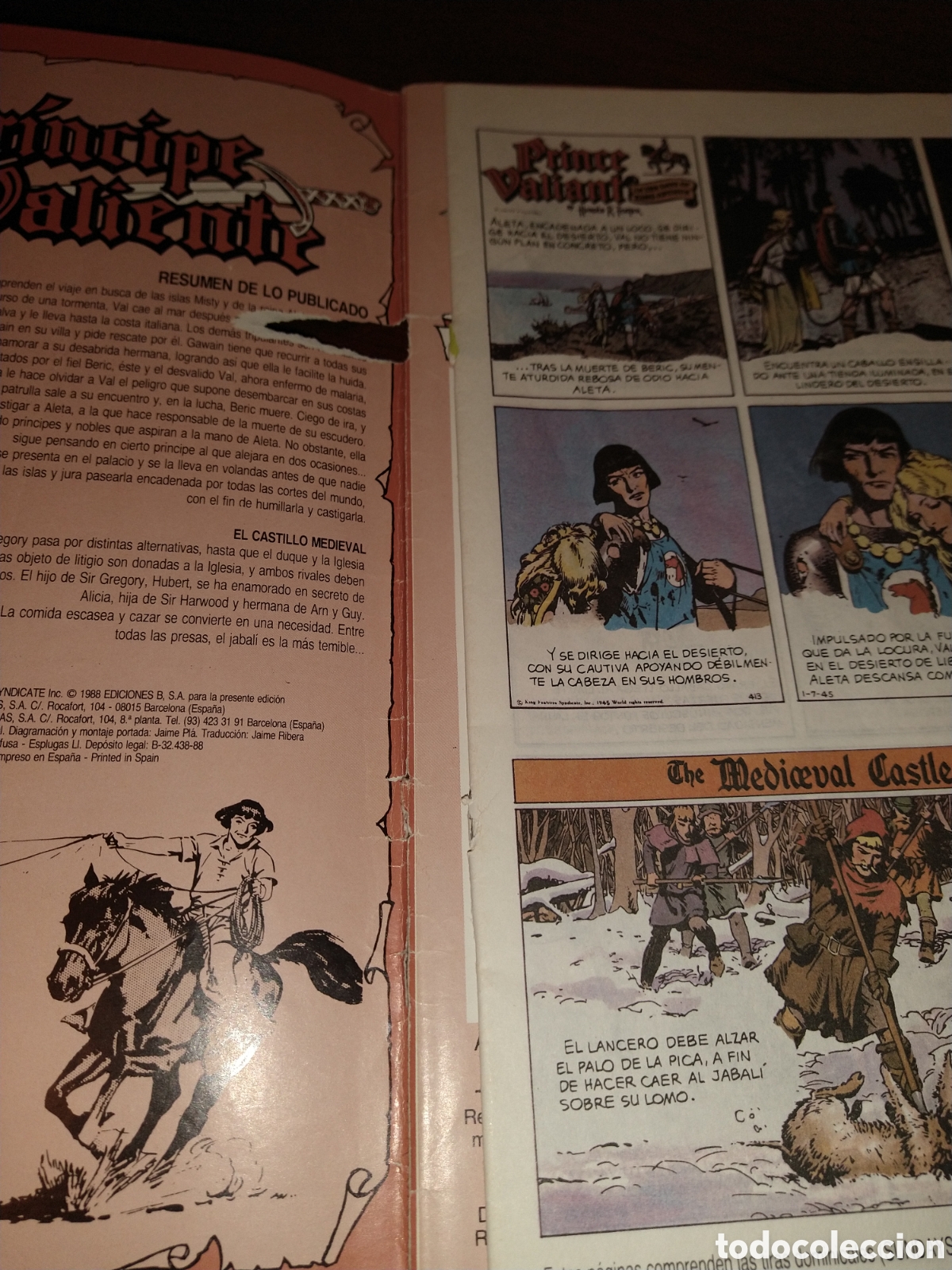 C&oacute;mics: Pr&iacute;ncipe valiente del 2 al 65, excepto el 40 - ediciones b 1988 - Foto 6