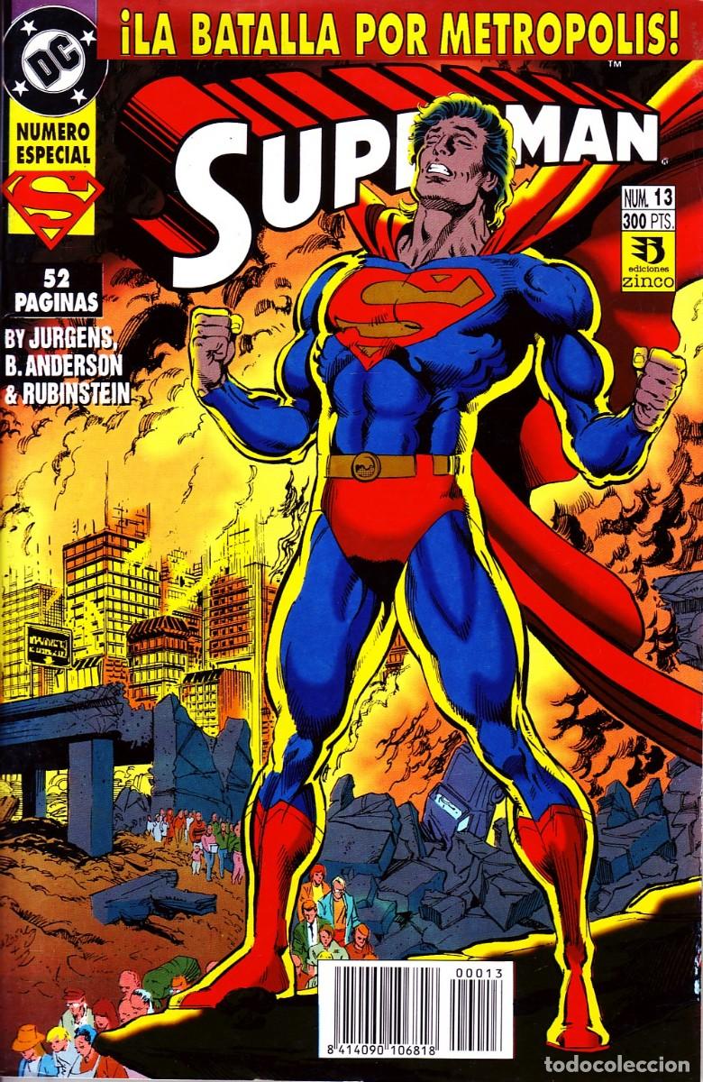 C&oacute;mics: SUPERMAN N&ordm;13 LA BATALLA POR METROPOLIS. COMIC- 962 - Foto 1