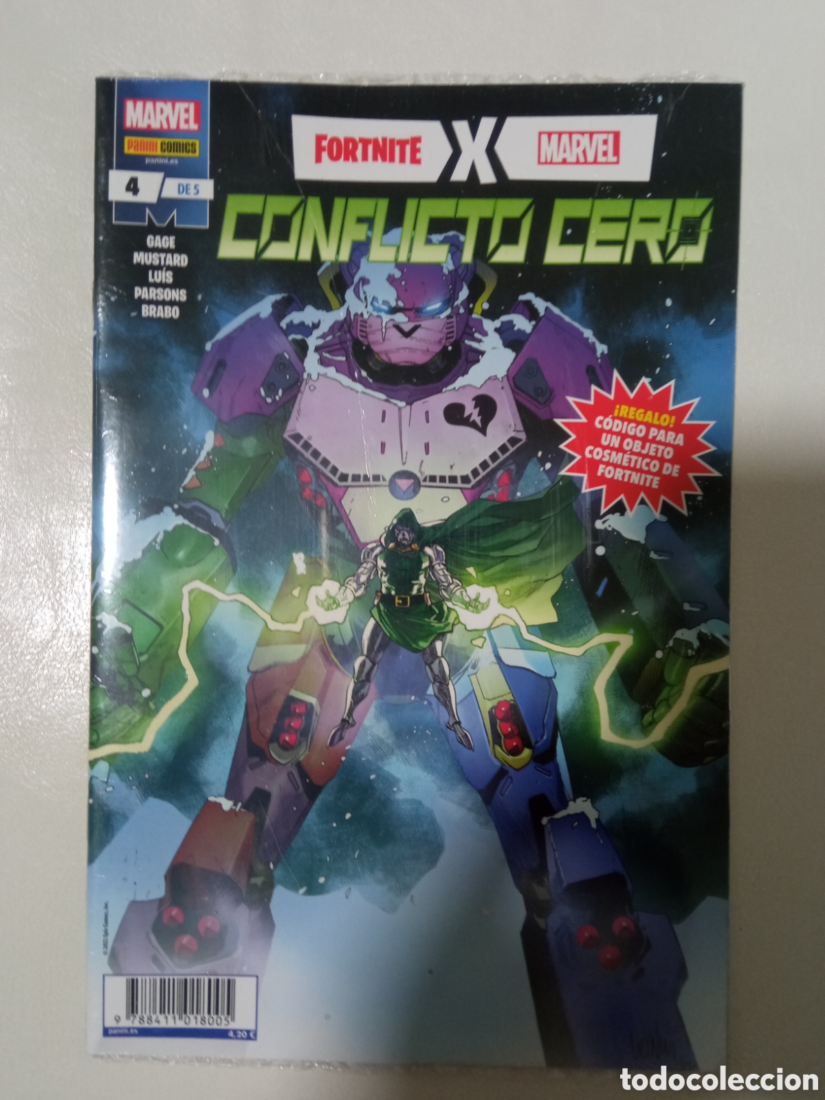 C&oacute;mics: Grapas. Lote 5 C&oacute;mics. Conflicto Cero. Fortnite. Marvel. - Foto 4