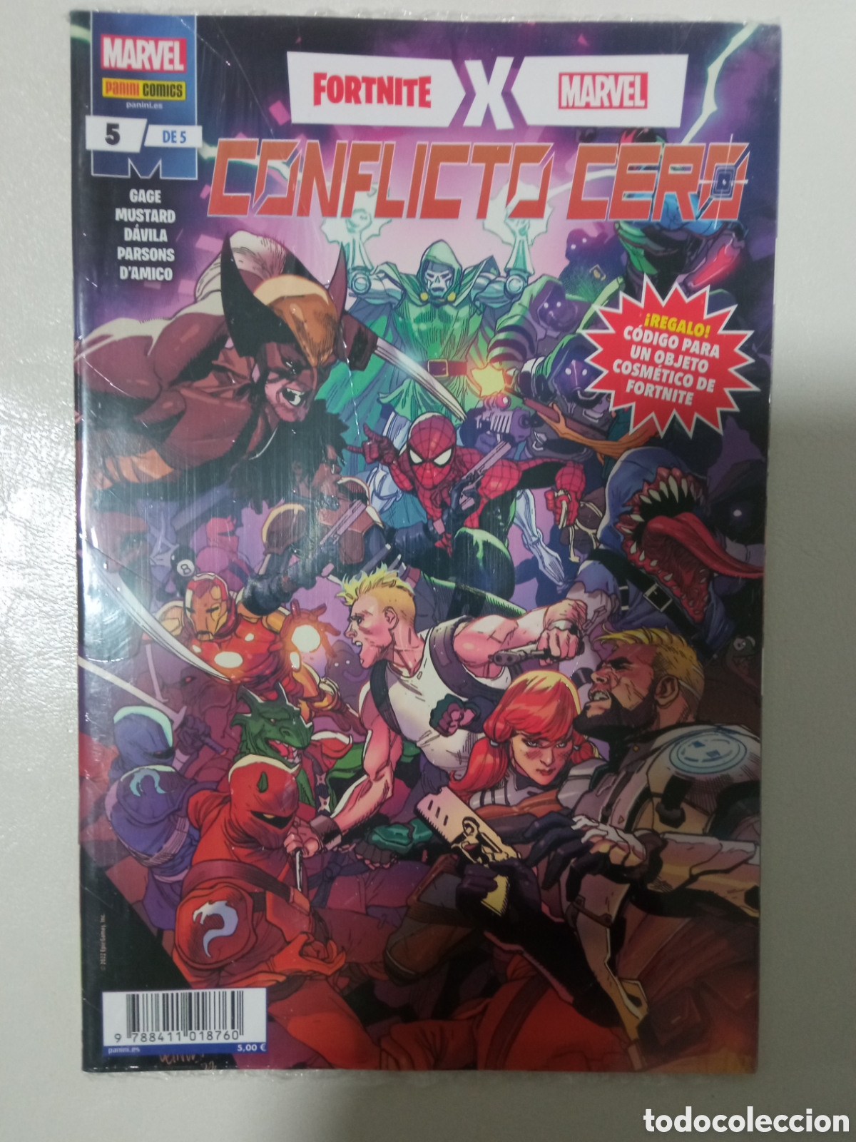 C&oacute;mics: Grapas. Lote 5 C&oacute;mics. Conflicto Cero. Fortnite. Marvel. - Foto 5