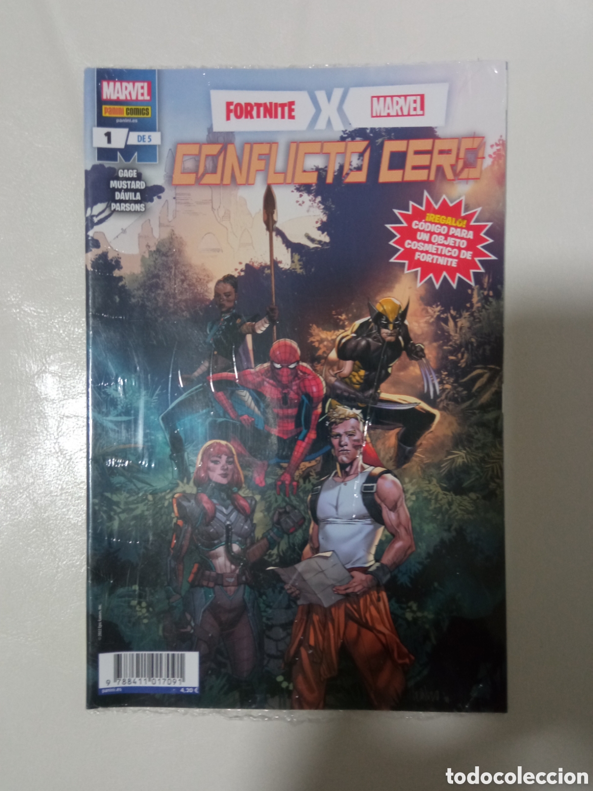 C&oacute;mics: Grapas. Lote 5 C&oacute;mics. Conflicto Cero. Fortnite. Marvel. - Foto 1