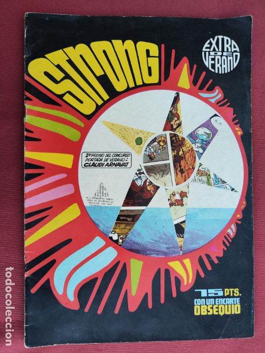 C&oacute;mics: STRONG - EXTRA DE VERANO - CON P&Oacute;STER DE LOS PITUFOS - ARGOS. - Foto 1