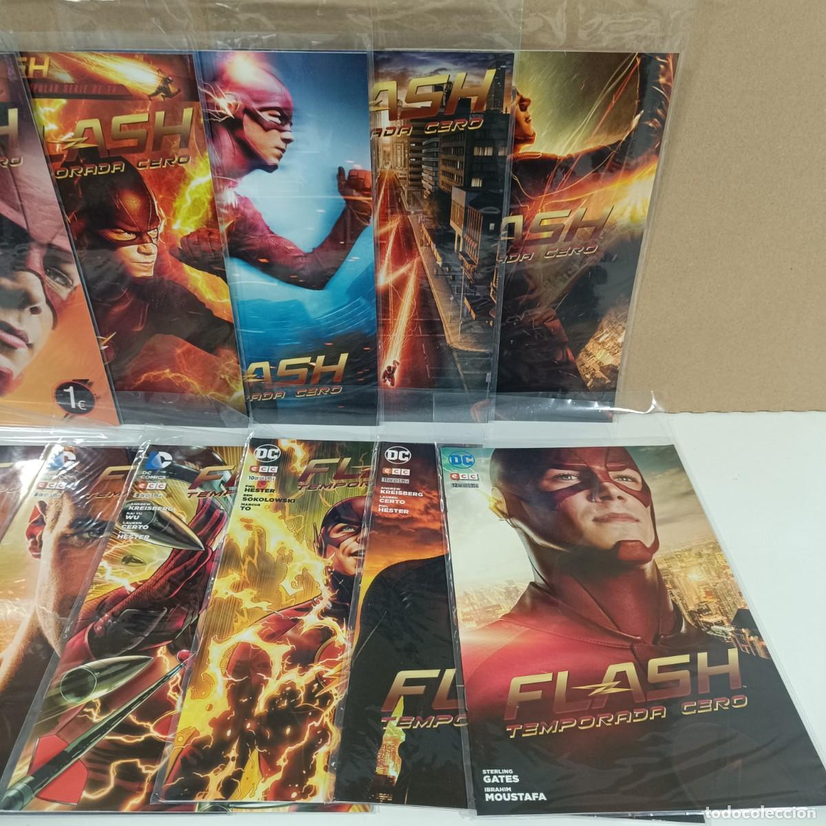 C&oacute;mics: DE KIOSKO - FLASH - TEMPORADA CERO COMPLETA - 12 EJEMPLARES - ECC / DC COMICS con bolsas protectoras - Foto 3