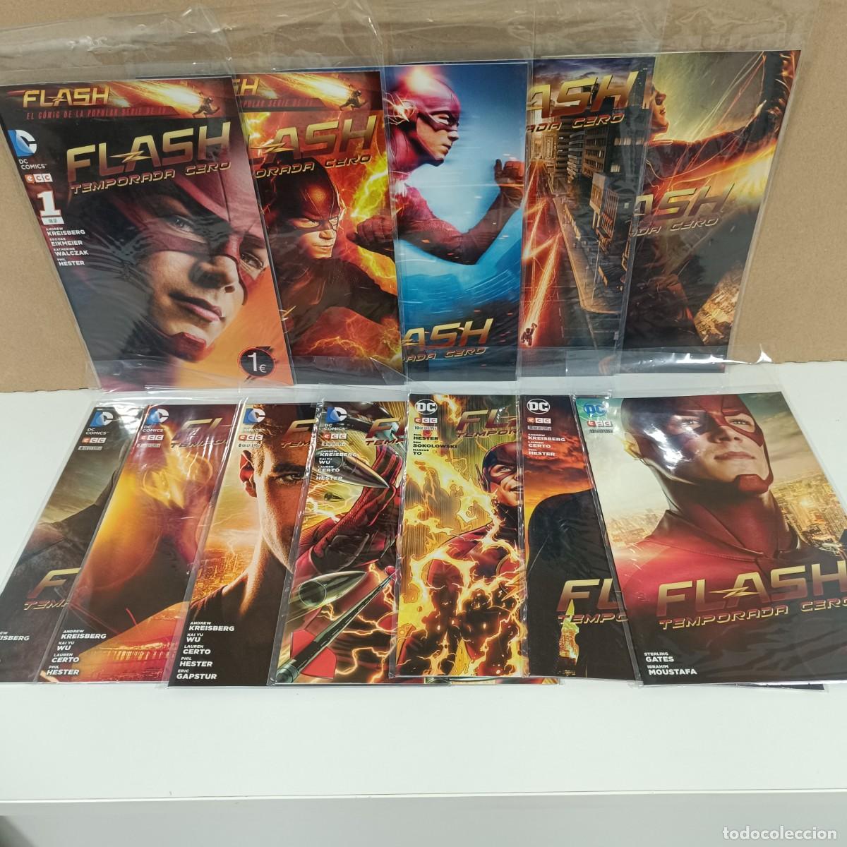 C&oacute;mics: DE KIOSKO - FLASH - TEMPORADA CERO COMPLETA - 12 EJEMPLARES - ECC / DC COMICS con bolsas protectoras - Foto 4