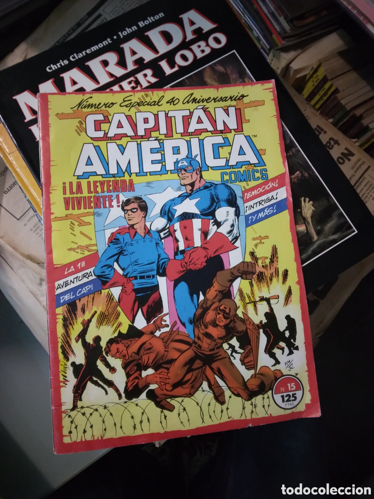 C&oacute;mics: Capitan America, numero 15, 125 pesetas - Foto 1