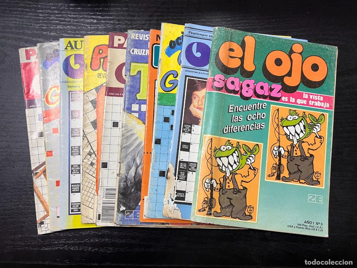 Comics: LOTE DE 10 PASATIEMPOS, CRUCIGRAMAS, AUTODEFINIDOS, CRUZADAS. NUEVOS DE DISTRIBUIDORA.VER