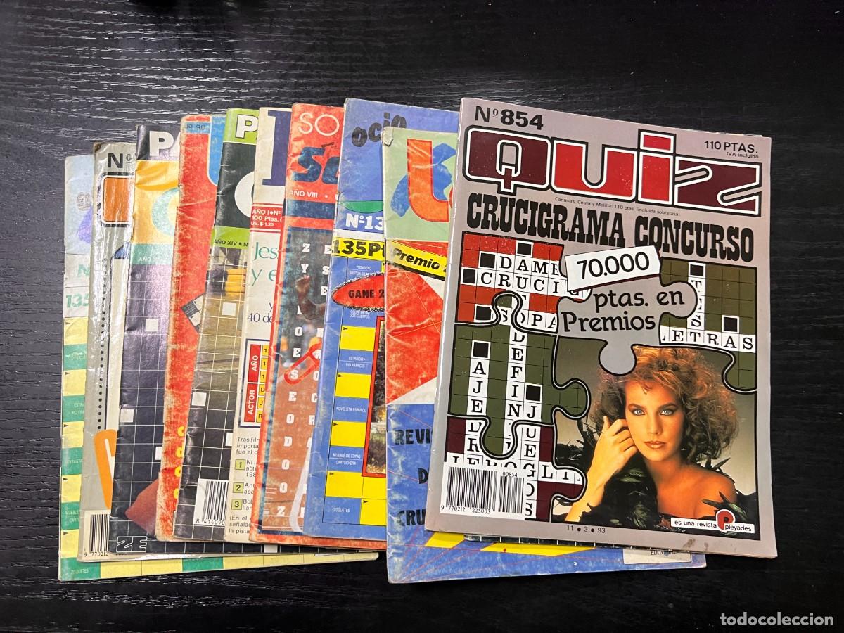 Comics: LOTE DE 10 PASATIEMPOS, CRUCIGRAMAS, AUTODEFINIDOS, CRUZADAS. NUEVOS DE DISTRIBUIDORA.VER