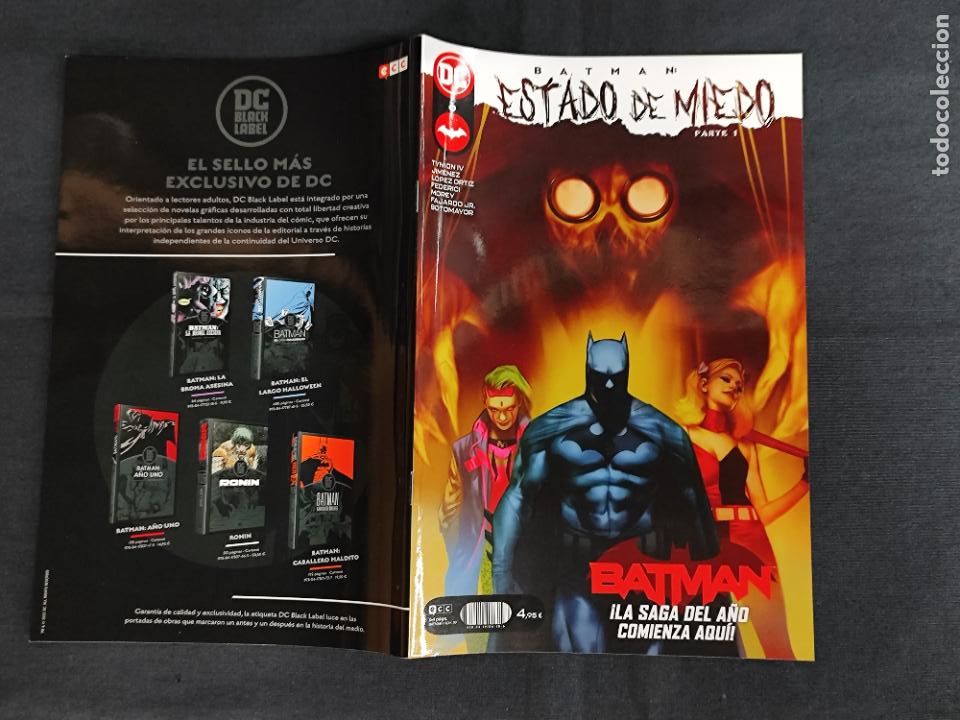 C&oacute;mics: BATMAN - N&ordm; 6 - 119 - ESTADO DE MIEDO - PARTE 1 - ECC - - Foto 1