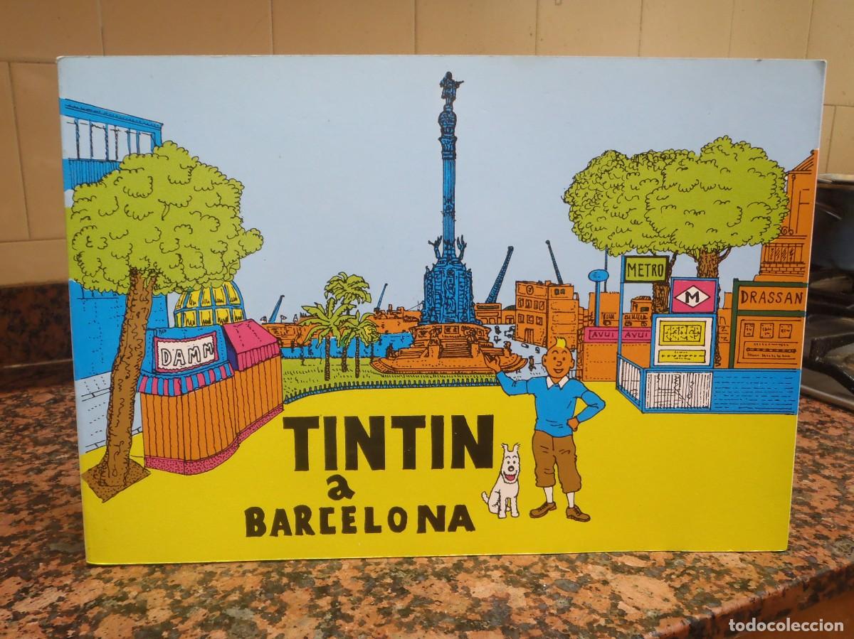C&oacute;mics: TINTIN A BARCELONA - EDICION PIRATA - TEXTO EN CATALAN - Foto 1